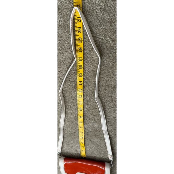 Grace Adele Scentsy Crossbody/Clutch Ivory & Orange Patent NWOT - Picture 15 of 15